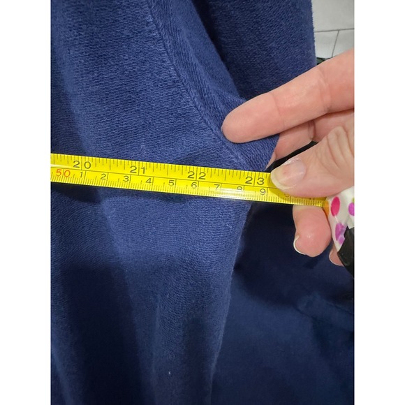 Vtg
ONE WAY DESIGN Navy Button Up Long Sleeve Knit Cardigan Top Women's
Large - Picture 6 of 8